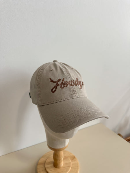 "Howdy" Embroidered Cap