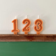 Load image into Gallery viewer, Number Birthday Candles - Cantaloupe
