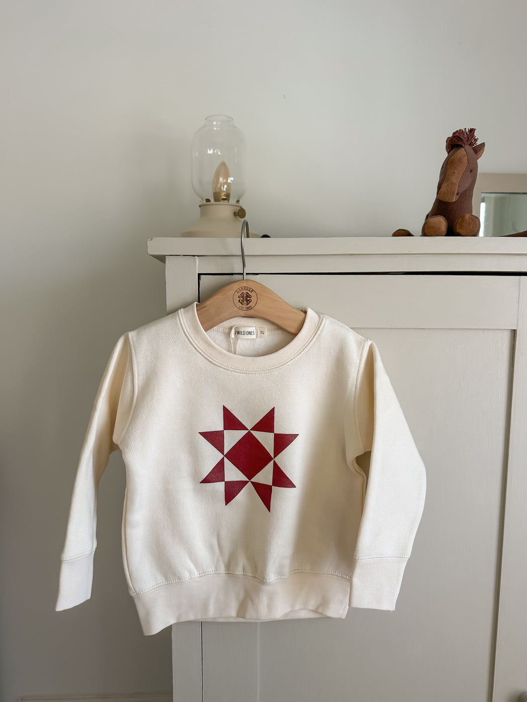 Sawtooth Star Quilt Fleece Crewneck