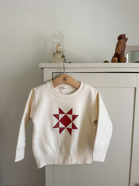 Sawtooth Star Quilt Fleece Crewneck