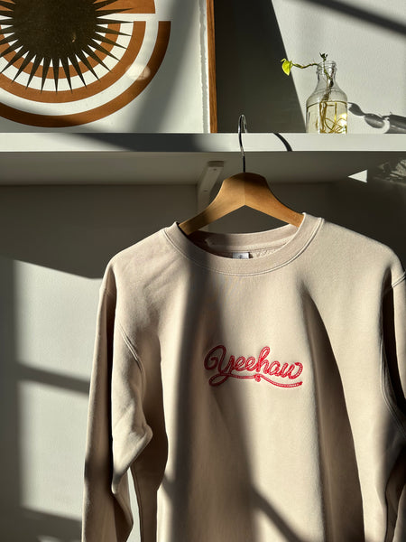 "YeeHaw" Adult Embroidered Crew