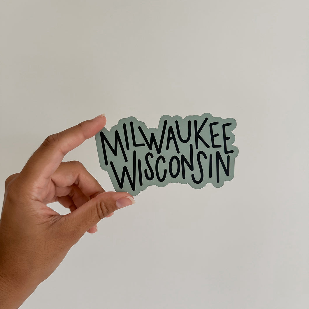 “Milwaukee Wisconsin” Vinyl Sticker