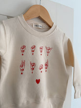 Load image into Gallery viewer, "Stay Kind" HEART ASL Fleece Crewnecks
