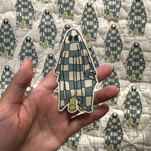 Load image into Gallery viewer, “Little Quilted Ghost” Vinyl Sticker
