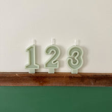 Load image into Gallery viewer, Number Birthday Candles - Seafoam
