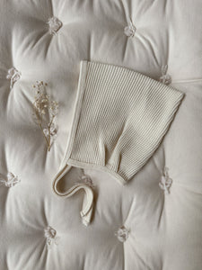 Milk Stitch Waffle Pixie Bonnet