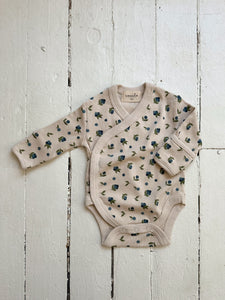 Blueberries - Long Sleeve Wrap Onesie