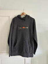 Load image into Gallery viewer, “Gone Fishing” Adult Hoodie - Faded Black
