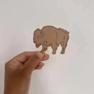 Bison "Stay Wild" - Kraft Sticker