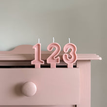 Load image into Gallery viewer, Number Birthday Candles - Dusty Pink
