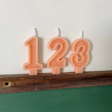 Load image into Gallery viewer, Number Birthday Candles - Peach
