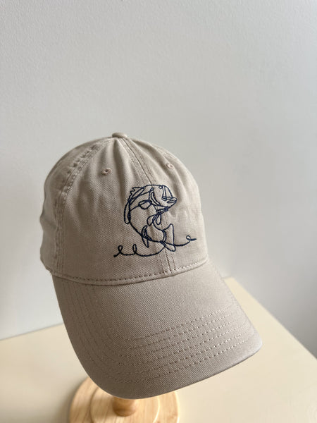 “One Line Bass” Embroidered Cap