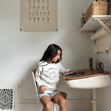 Load image into Gallery viewer, “Home is Wherever Mama Is” Fleece Crewneck
