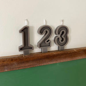 Number Birthday Candles - Cement