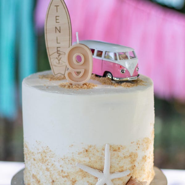 Number Birthday Candles - Almond