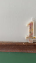 Load and play video in Gallery viewer, Number Birthday Candles - Frosting &amp; Sprinkles (pastel colors)
