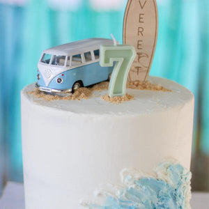 Number Birthday Candles - Seafoam