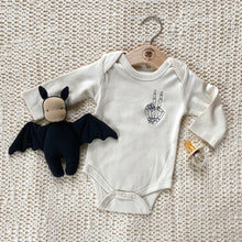 Load image into Gallery viewer, &quot;Skeleton Peace&quot; Embroidered Onesie
