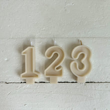 Load image into Gallery viewer, Number Birthday Candles - Ivory
