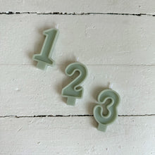 Load image into Gallery viewer, Number Birthday Candles - Seafoam
