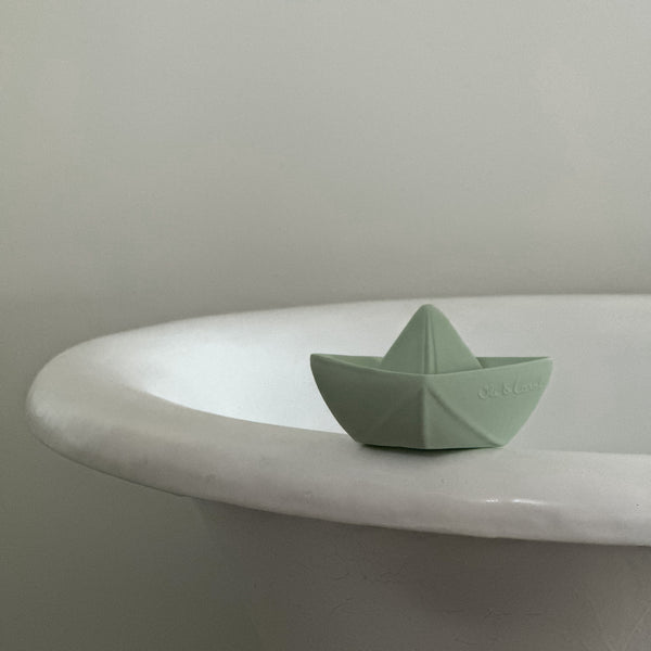 Rubber Origami Boat - Mint