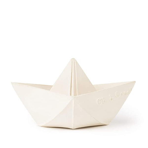 Rubber Origami Boat - White